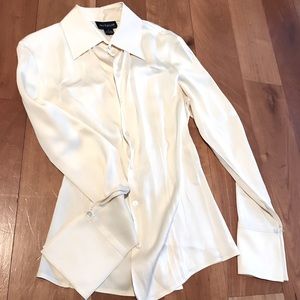 Ivory Ann Taylor silk blouse